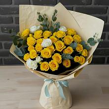 Букет цветов из:  Розы в Малиновский