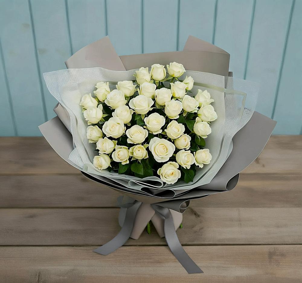 Букет Белоснежная нежность в Малиновский