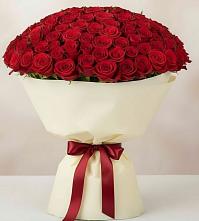 Букет 101 Красная роза Милано в Малиновский