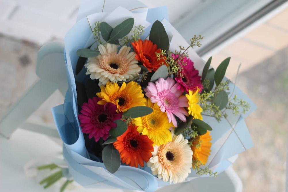 Букет цветов из: Герберы в Малиновский