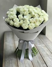 Букет 35 Белых роз в Малиновский