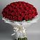 Букет 101 Красная роза Блэк Мэджик в Малиновский