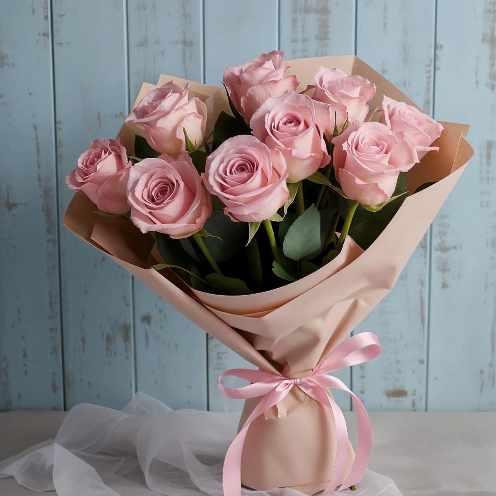 Букет цветов из: Розы в Малиновский