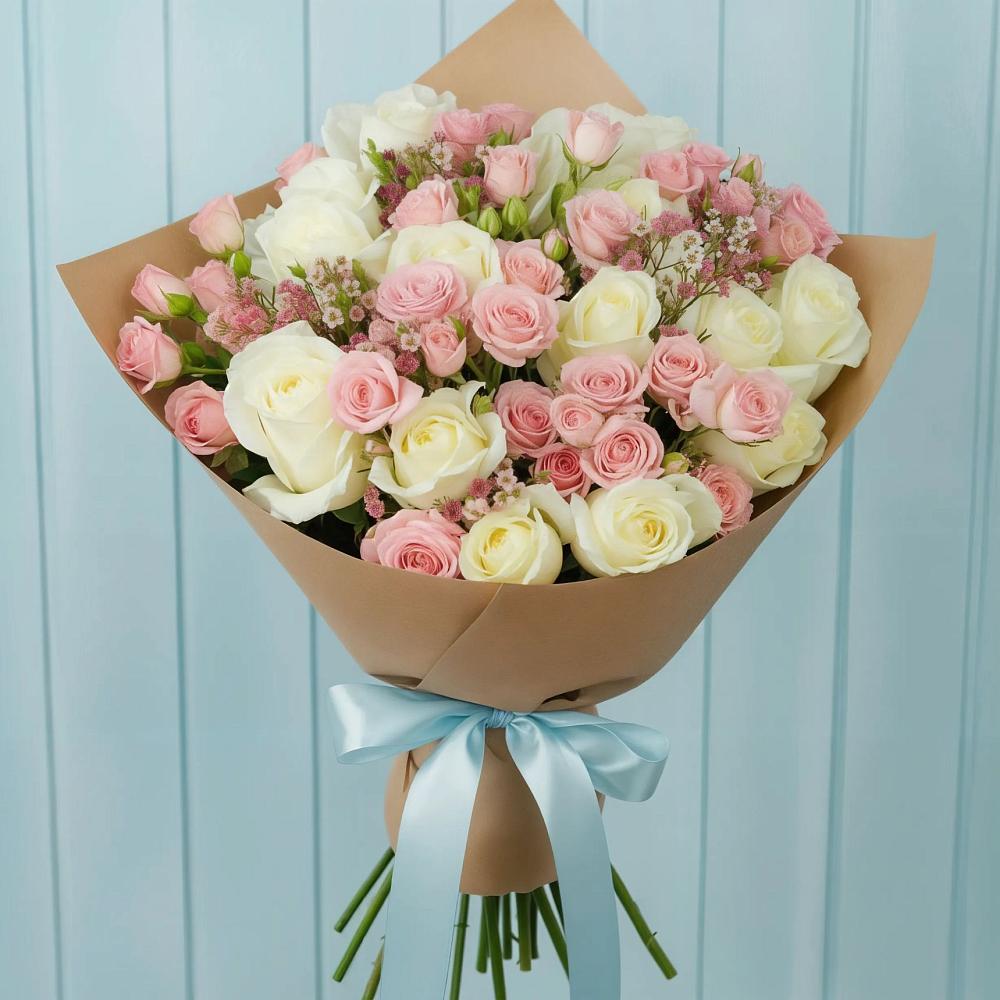 Букет цветов из: Розы в Малиновский