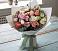 Букет цветов из: Розы, Лизиантусы и Гвоздики в Малиновский