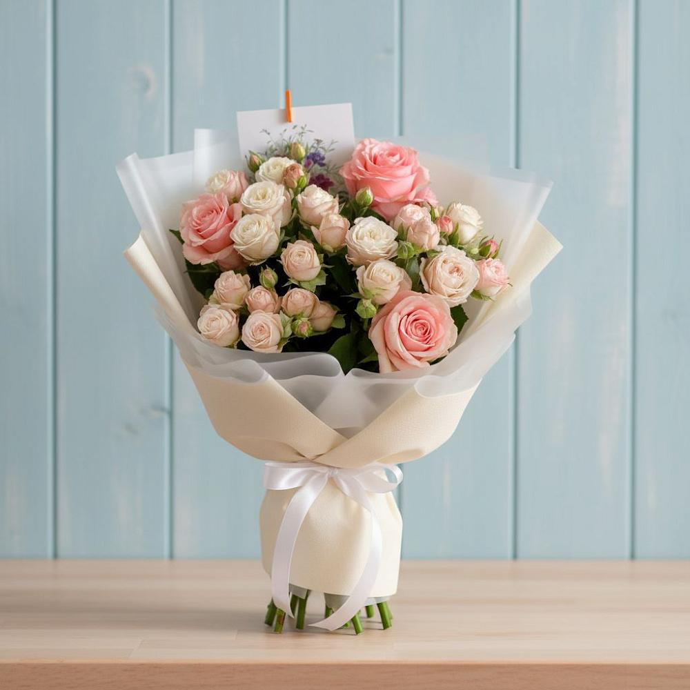 Букет цветов из: Розы в Малиновский