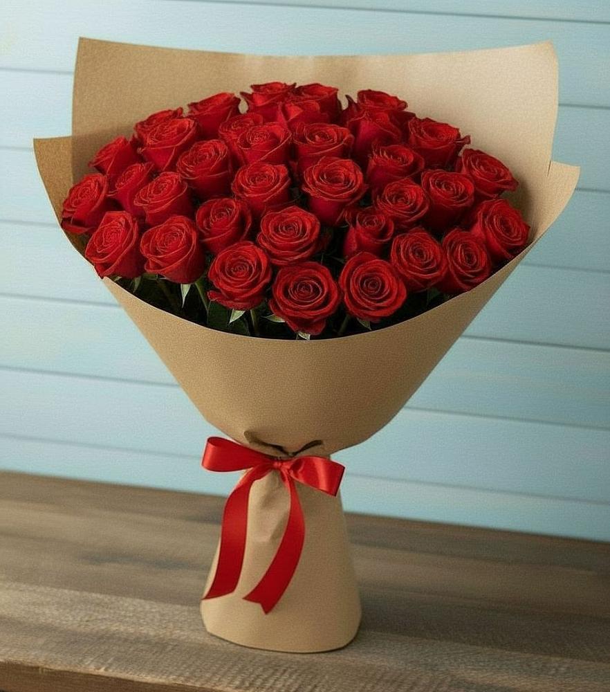 Букет Красные розы Милано в Малиновский