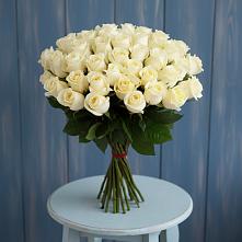 Букет 51 Белая роза Эдлесс Лав #REPLACE_PRED# Малиновский