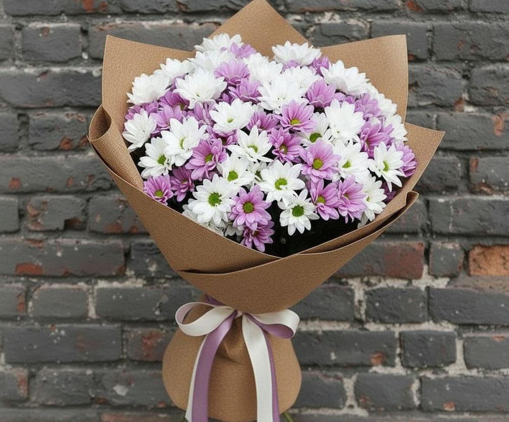 Букет цветов из: Хризантемы в Малиновский