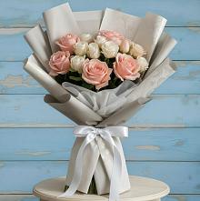 Букет цветов из:  Розы #REPLACE_PRED# Малиновский
