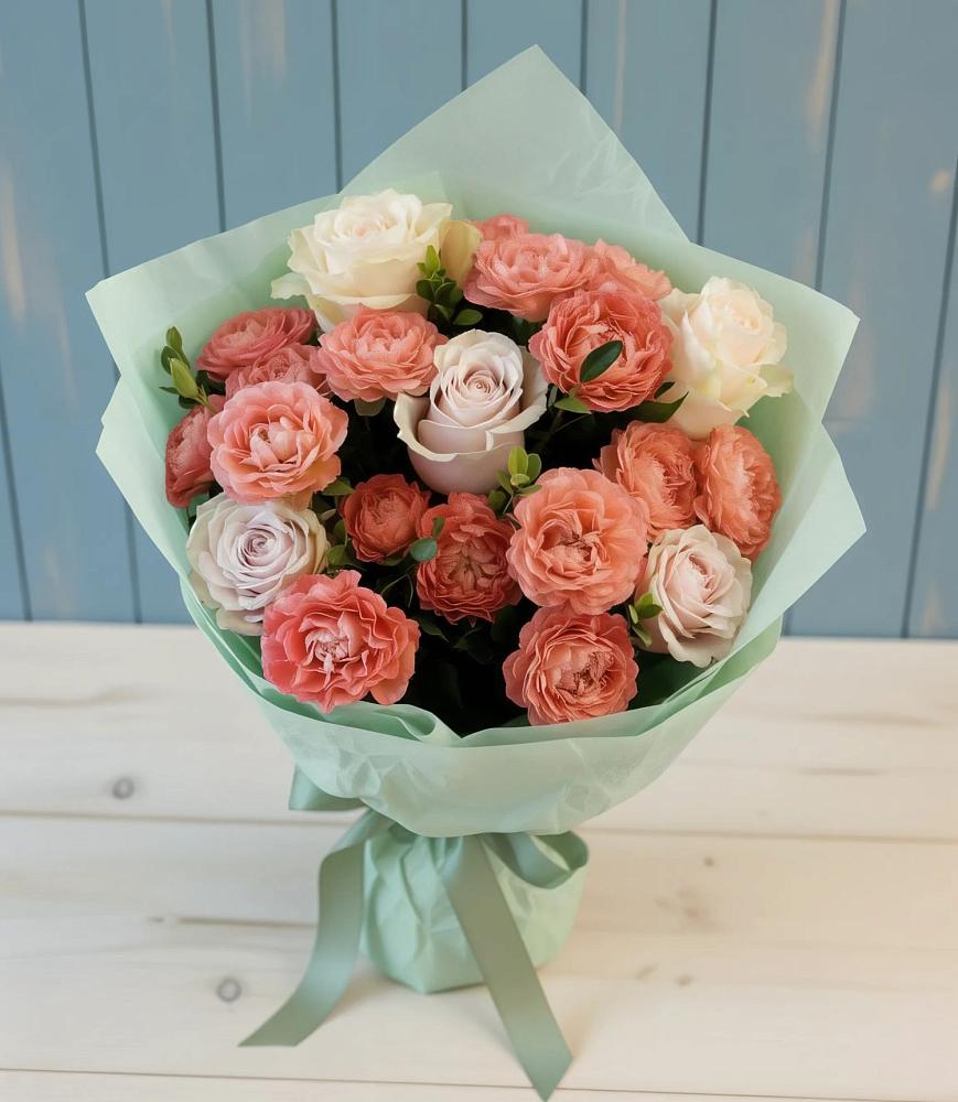 Букет цветов из: Розы в Малиновский