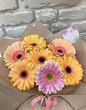 Букет цветов из:  Герберы #REPLACE_PRED# Малиновский
