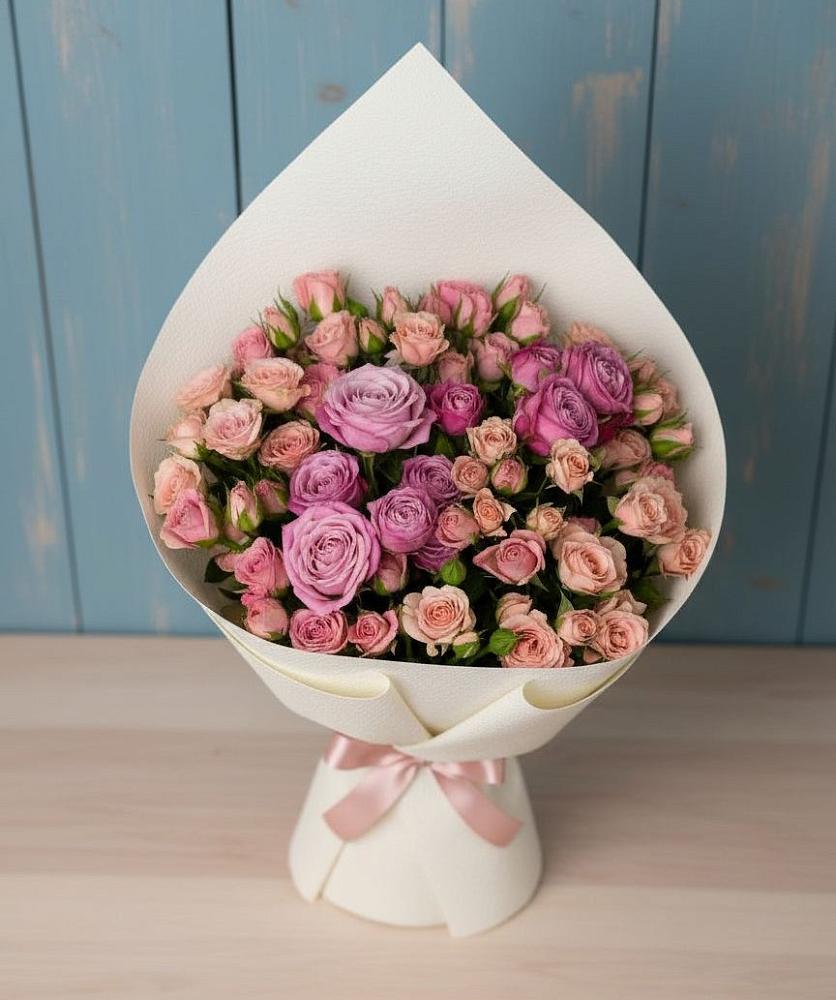 Букет цветов из: Розы в Малиновский