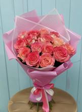 Букет 15 Розовых роз Равель #REPLACE_PRED# Малиновский